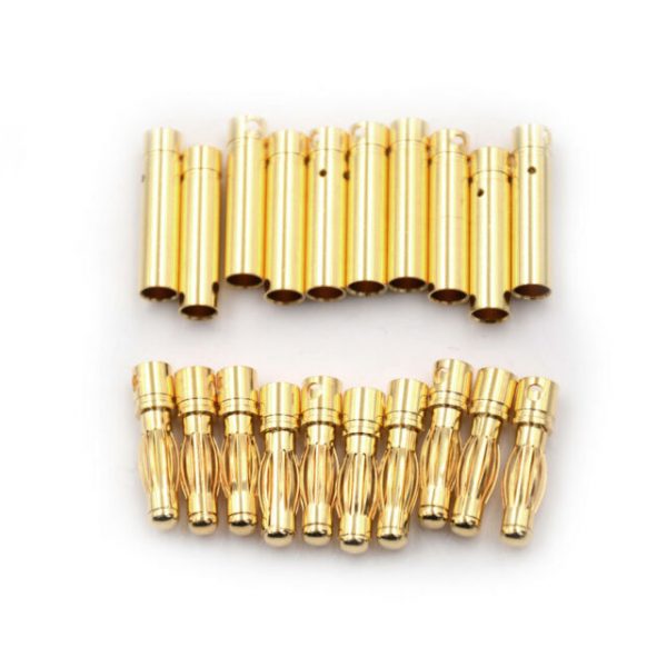 4.0mm Gold Plated Banana Plug Male&Female 5 pair/bag (10pcs)