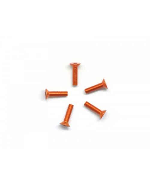 Alu Screw allen roundhead M3x12 Orange (7075) (5)