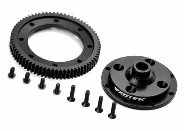 D413 MACHINED 72 SPUR GEAR AND MOUNTING PLATE