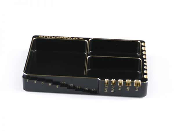 Multi Alu Case For Screws (120X80X18MM) Black Golden