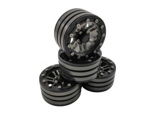 1.9" Aluminum Beadlock Crawler Wheels 4pcs – M403 Ti-color
