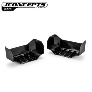1:8th Truggy Injection Molded Front Wing - Black