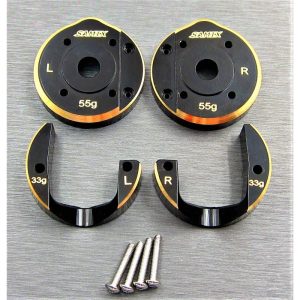 SCX10-3 / Capra brass Portal Cover full Set (88g)