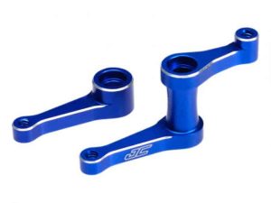 B4.1 ALUMINUM STEERING BELL-CRANKS - BLUE