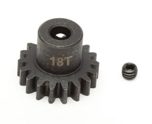 Steel Pinion Gear, 17T, Mod 1, 5mm shaft
