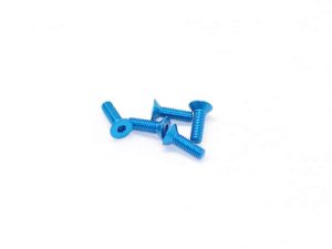 Alu Screw Allen Countersunk M3X10 Blue