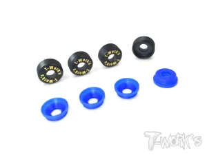 Brass Front Upright Adjust Nut with POM Spacers( For Team Associated RC8 B3.1/B3.2/T3.2/T3.2E ) 4pcs.