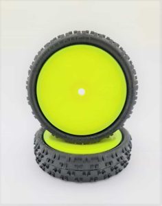 Pre Glued CUT STAGGER – LOW PROFILE on Yellow JC Wheels – (pr)