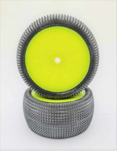 Pre Glued CACTUS 1/10 – REAR on Yellow JC Wheels – (pr)