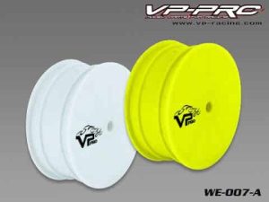 VP PRO 1/10 elec dish rim (yellow) 10MM Front 4WD - 2 Pairs