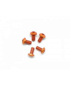 Alu Screw allen roundhead M3x6 Orange (7075) (5)
