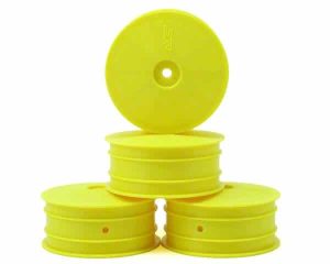 JConcepts Mono 2.2 4wd Front Buggy Wheels (4) (Yellow) - 10mm HEX