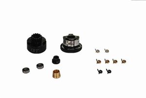 Alpha 13T Clutch Bell with 4 Shoe Clutch Flywheel Combo Set
