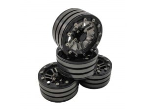 1.9" Aluminum Beadlock Crawler Wheels 4pcs - M403 Ti-color